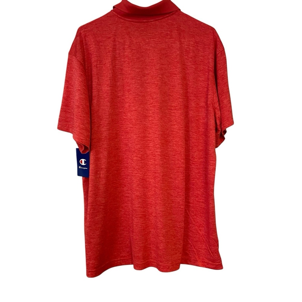 Rutgers Scarlet Knights Performance Polo Champion Mens Red Short Sleeve NWT - Picture 2 of 11